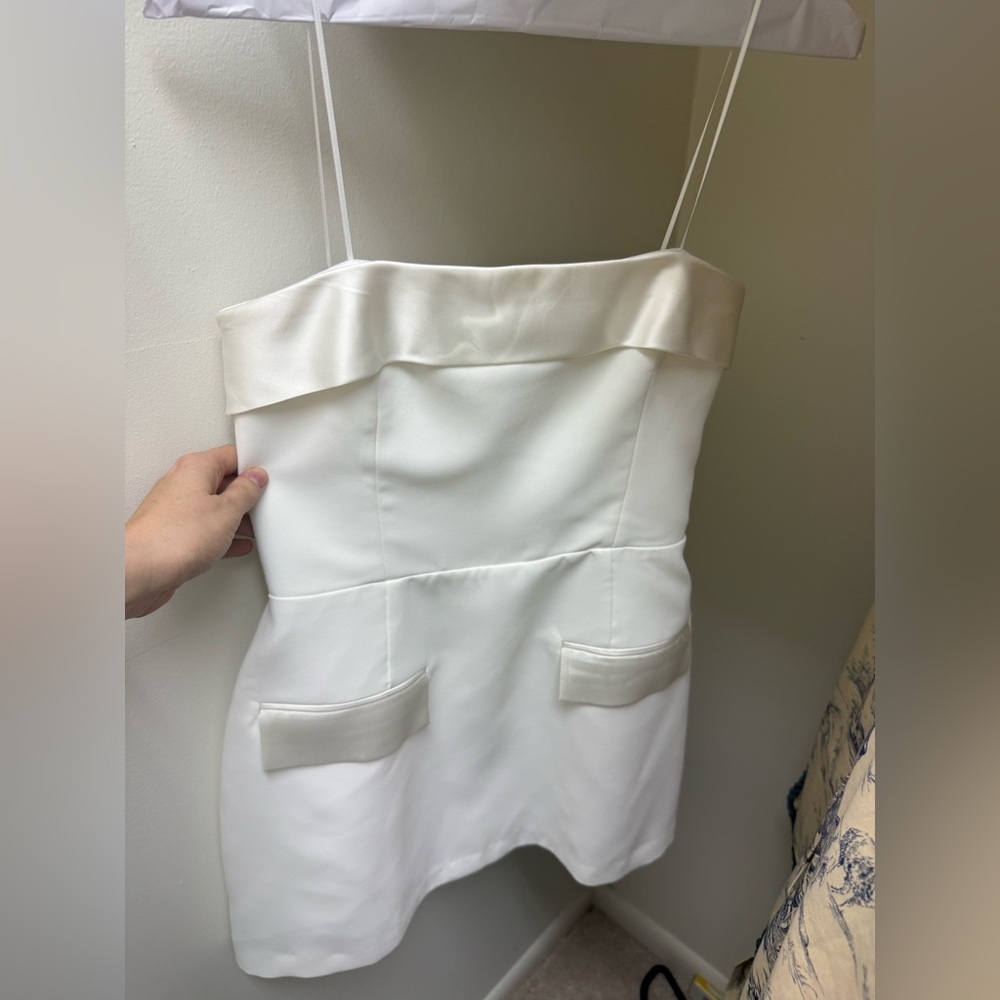 Amanda Uprichard Lucienne Skort Romper White